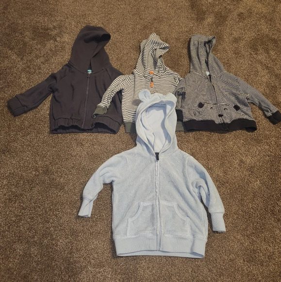 Set of 4 Boy's 3-6 Months Hooded Jackets - Picture 4 of 15